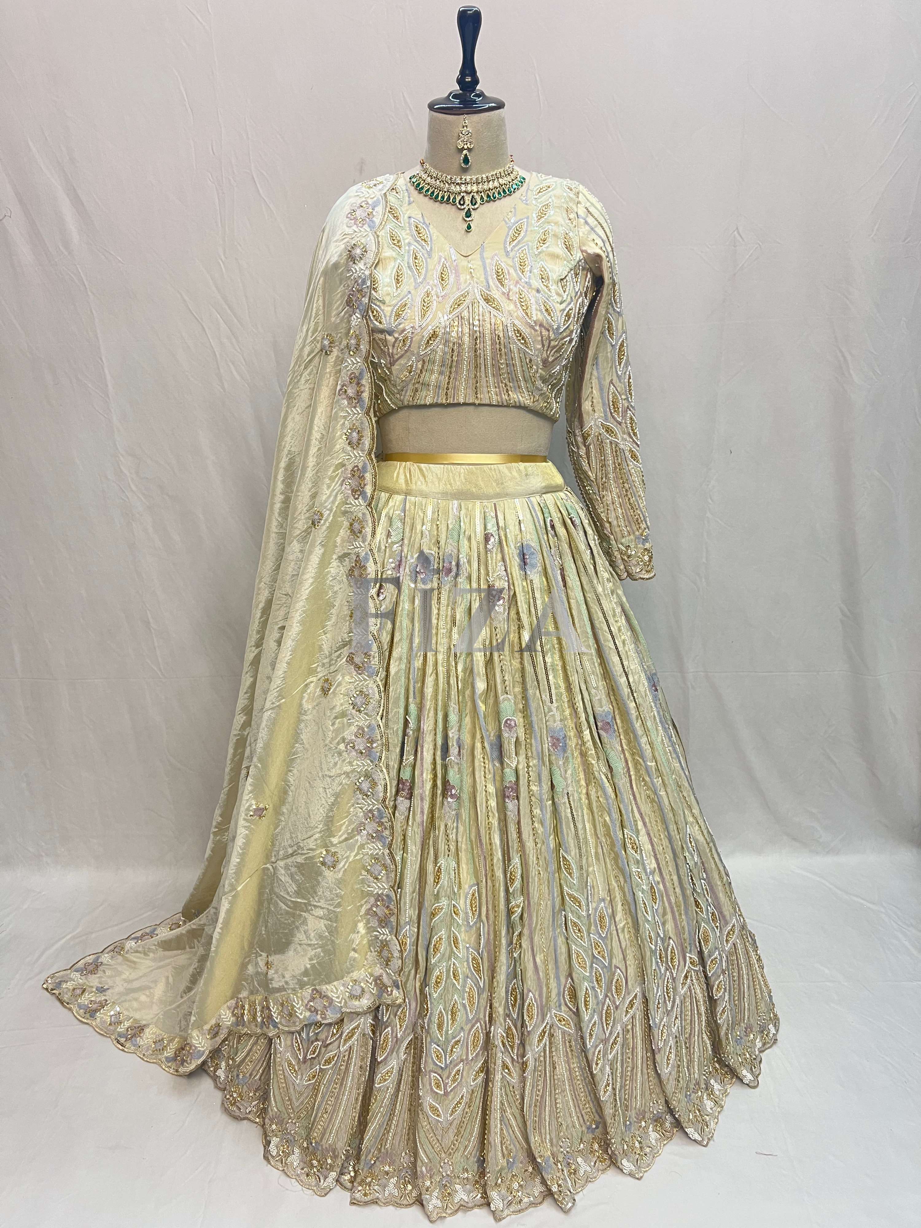 The Ivory & Gold Ethereal Lehenga Set